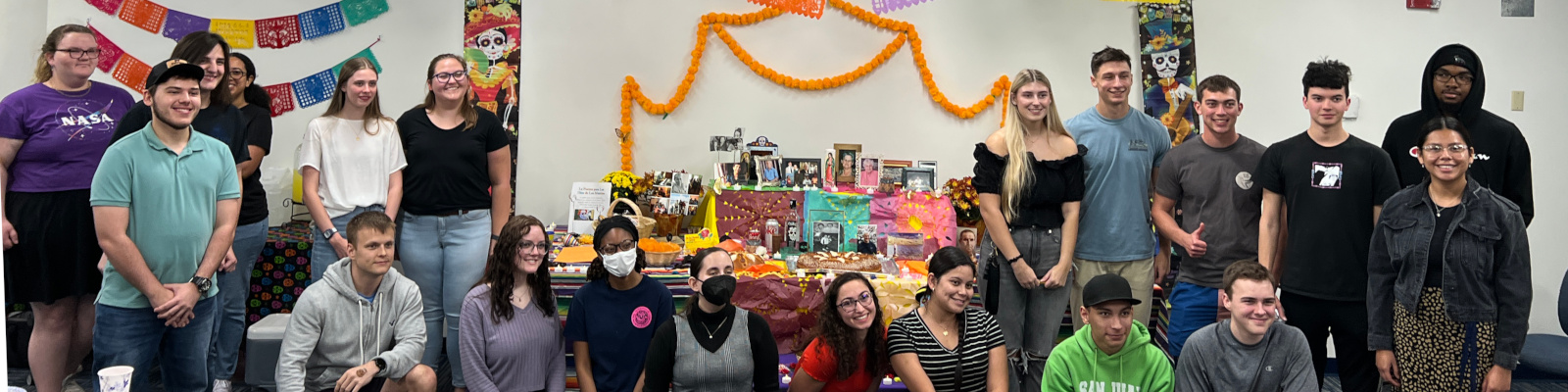 Students at Dia de Muertos Celebration