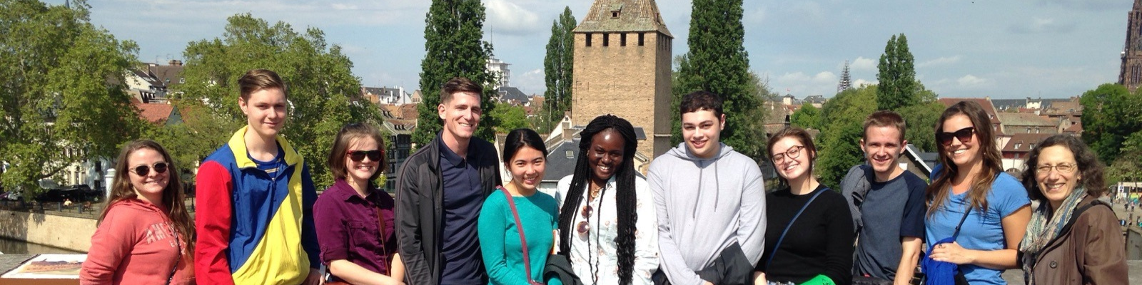 Group of UNF students in 2019 in Strasbourg, France.