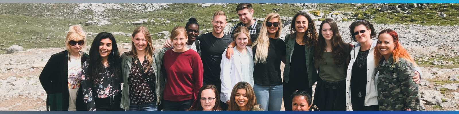 UNF students in Santander, Spain mountains