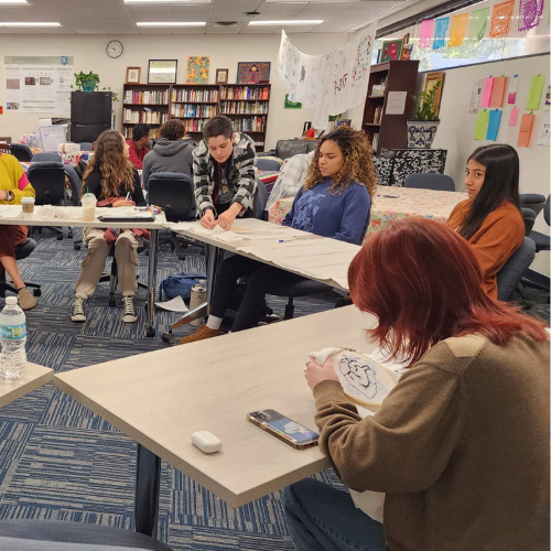 el cafecito with students of Spanish