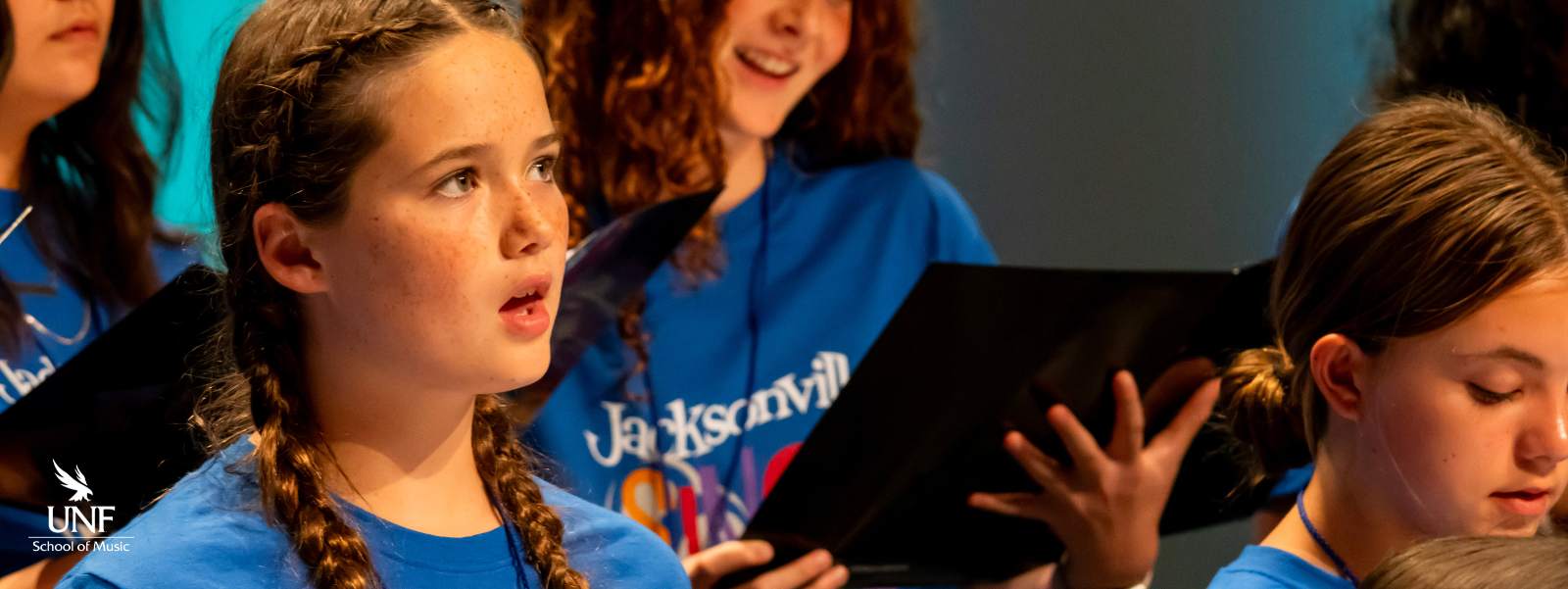 Young people singing