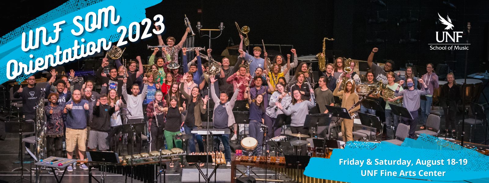 UNF SOM Orientation 2023, Friday and Saturday Aug 18 and 19 2023, UNF Fine Arts Center