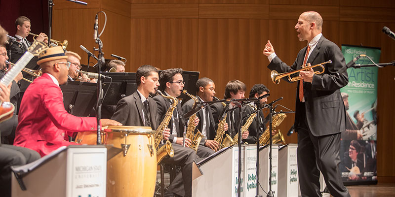 michael mossman fairchild leading a band