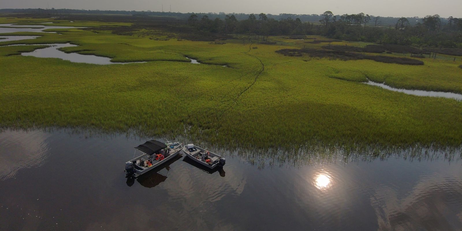 Boats in Intracoastal Waterway