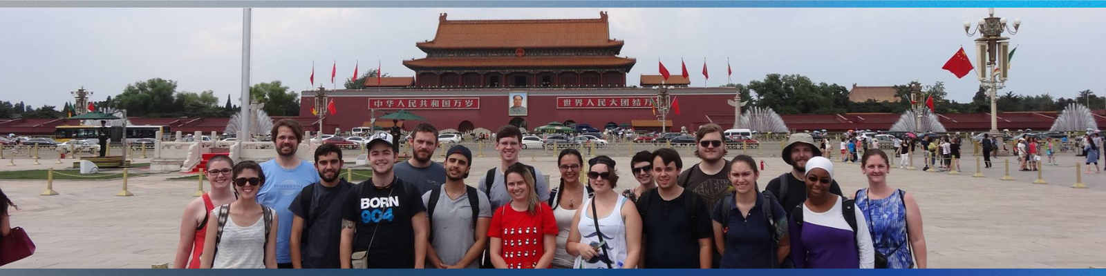Philosophy students at the Forbidden City in Beijing, China