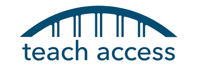 Teach Access logo with a bridge