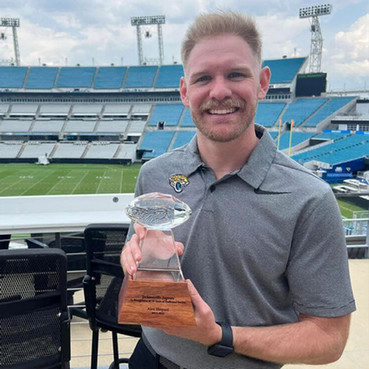 Alex Shepard at the Jags stadium