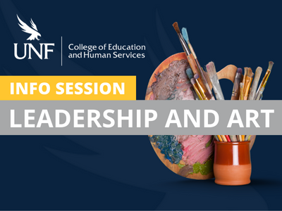 Leadership and Art info session flyer