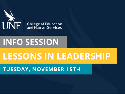 Lessons in leadership event flyer november 15
