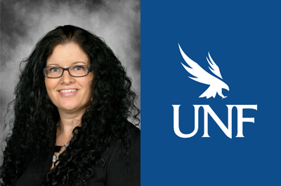 Jill Sullivan headshot with UNF logo