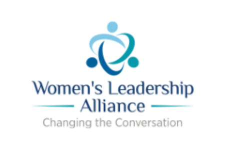 Women Leadership Alliance Changing the Conversation blue circle
