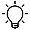 lightbulb innovation icon