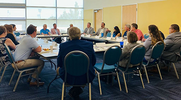 Group of people at a table 