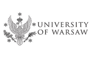 University of Warsaw logo University of Warsaw with image of eagle with crown and leaves