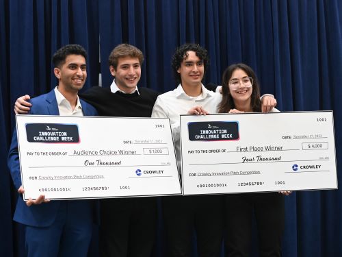 Crowley student winners for the innovation challenge