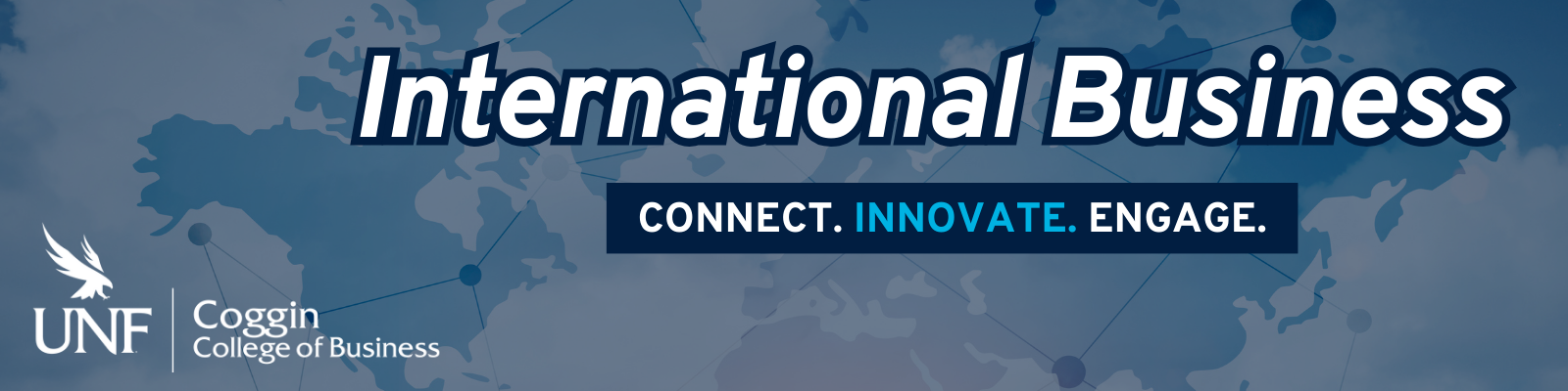 UNF Coggin College of Business logo International Business Connect Innovate Engage