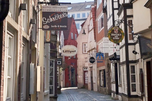 Shops in an alley 