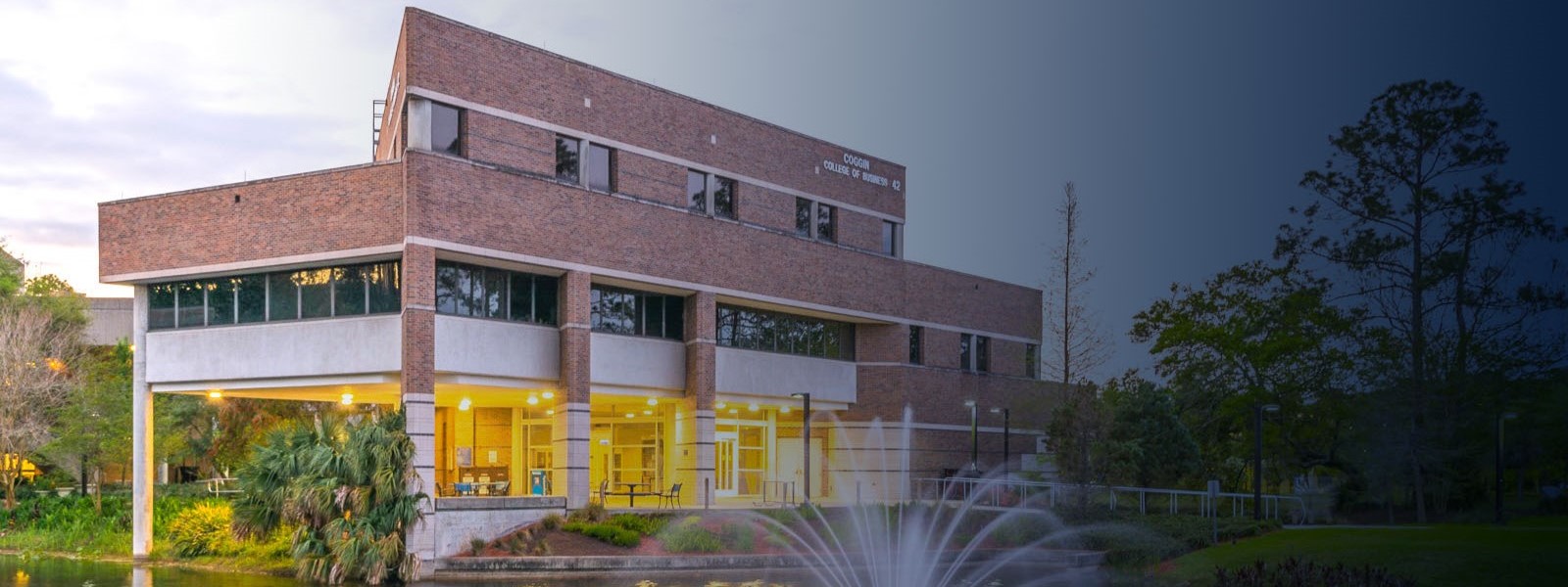 Coggin College of Business building outdoors