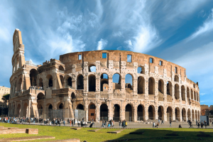 the Roman Colosseum