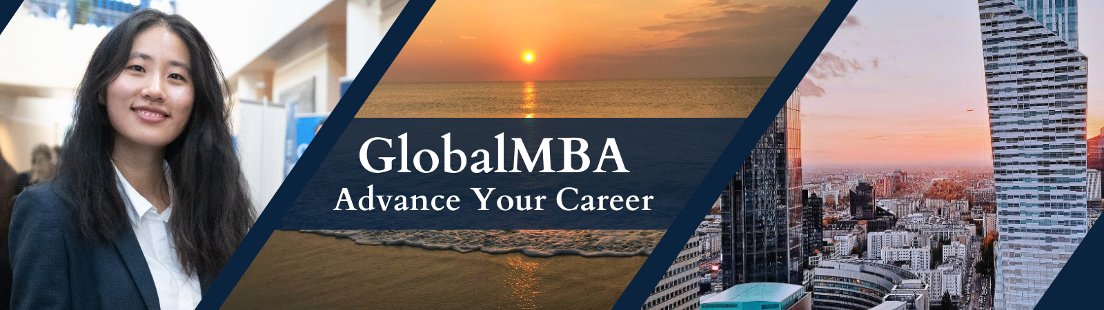 GlobalMBA student, Jacksonville sunrise, Warsaw cityscape