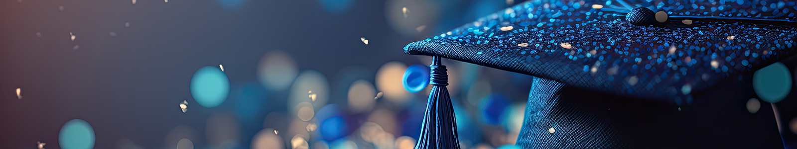 glitter and grad cap