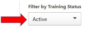 filter by training status