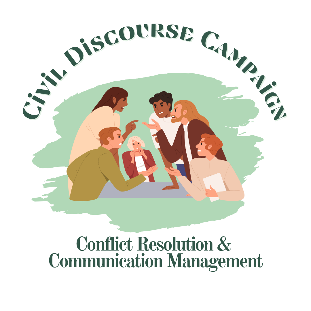 Civil Discourse Campaign logo, conflict resolution & communication management