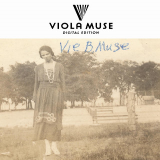 Promotional Image for the Viola Muse Digital Edition: Black and White Image of Muse