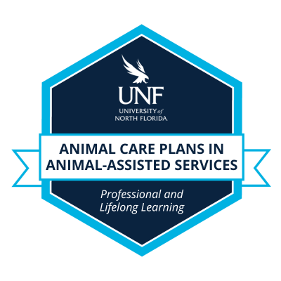 Animal Care Plans in Animals-Assisted Services  Badge