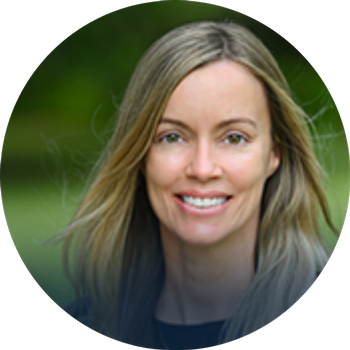 Professional headshot of Dr. Heather Truelove with nature background.