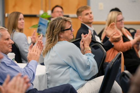 Participants clapping