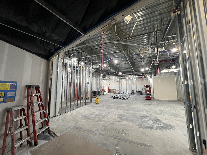 Esports arena construction progress