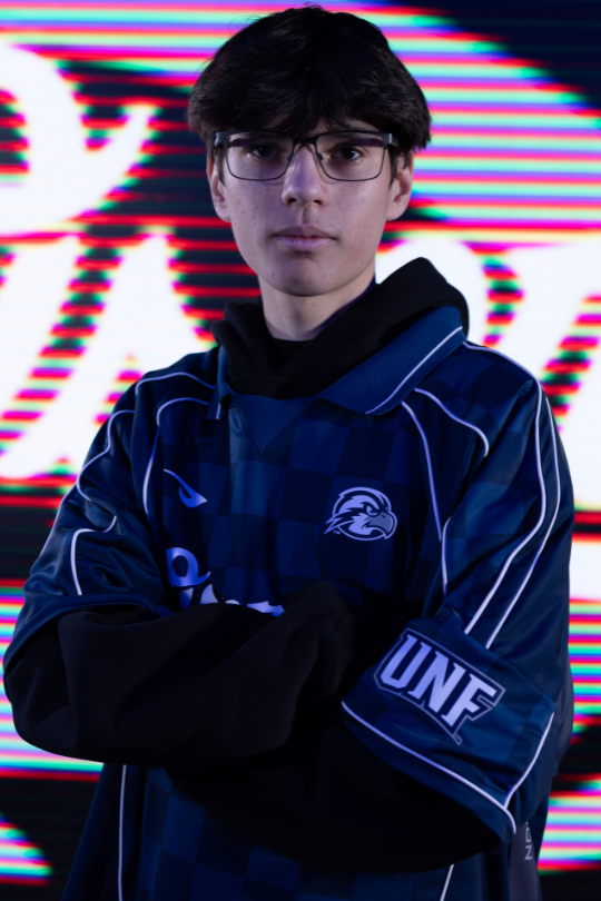 Phillip Goldborough for Fortnite Varsity wearing a UNF Esports jersey