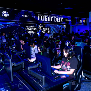 Flight Deck with Jags logos