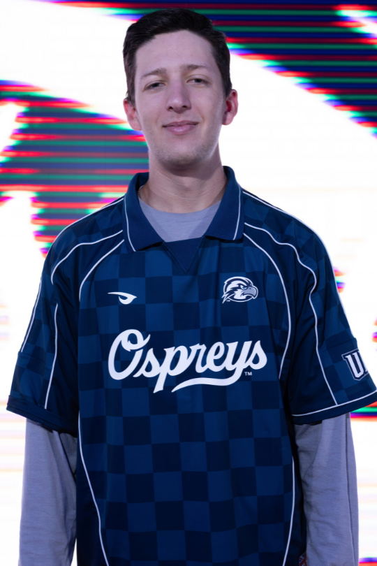 Brandon Shaw for Overwatch Varsity wearing a UNF Esports jersey