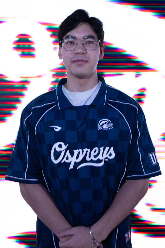 Nuris Mukhtar for Overwatch Varsity wearing a UNF Esports jersey