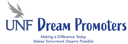 UNF logo and Dream Promoters Making a Difference Today Makes Tomorrow's Dreams Possible
