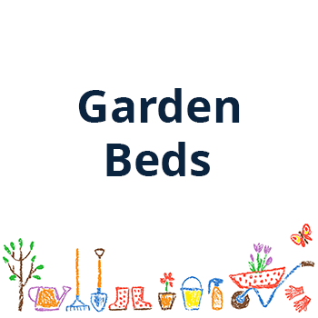 garden beds and garden tools