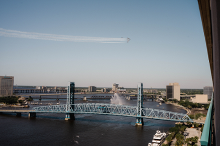 Bridges crossing the St. Johns River, Jacksonville, FL