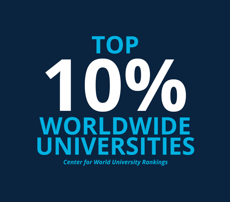 Top 10% Worldwide Universities Center for World University Rankings