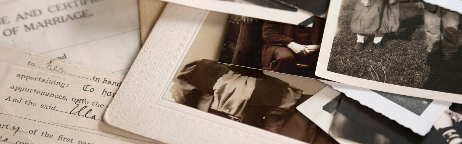 old documents and photos