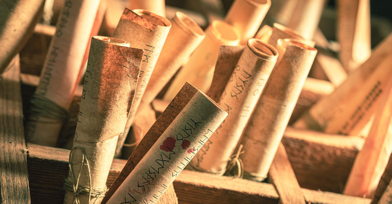 antique scrolls