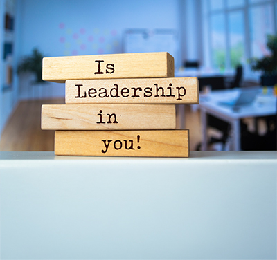 blocks with is leadership in you on them