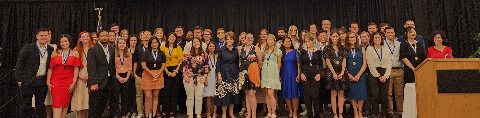 Graduating Honors students with Mrs. Hicks 2023
