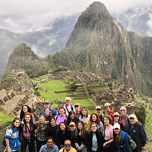 Students on study abroad trip to Peru