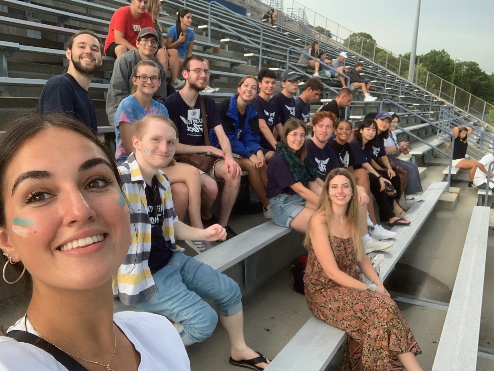 global honors students in the stands at a UNF soccer game