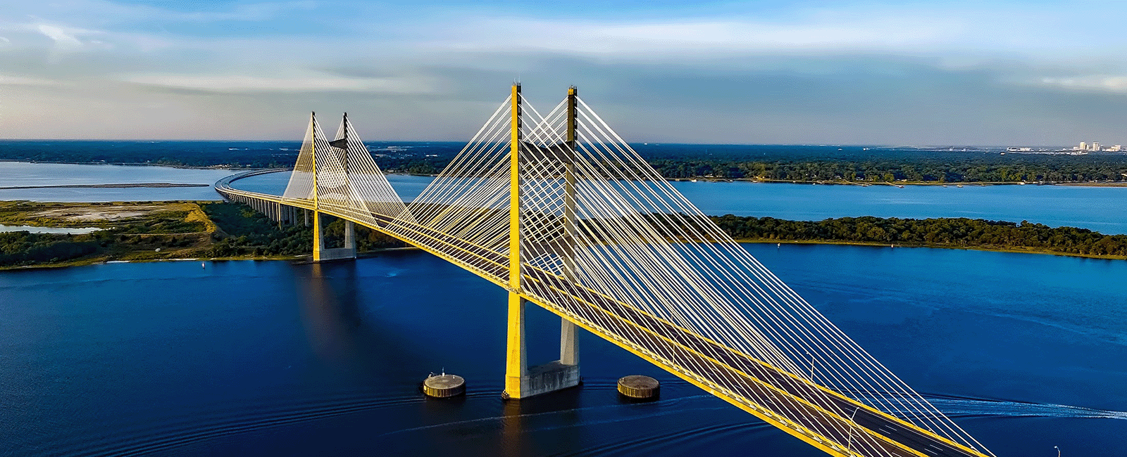 Jacksonville, Florida dames point bridge overview