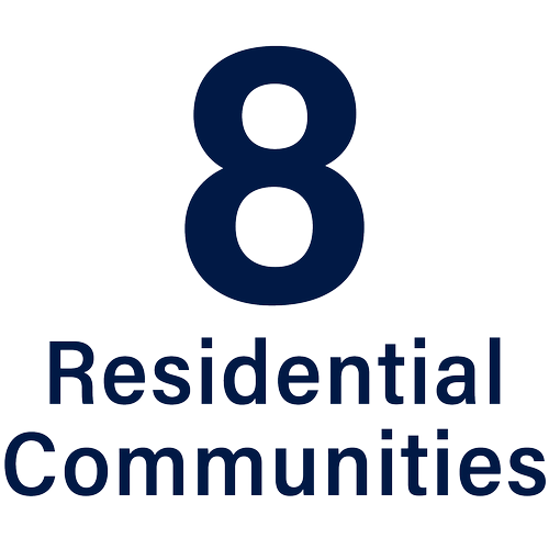 eight residence halls