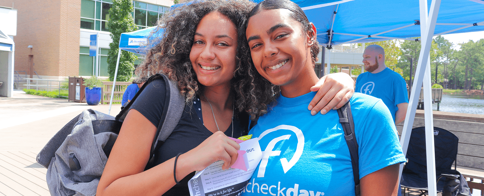 two residents at fresh check day event