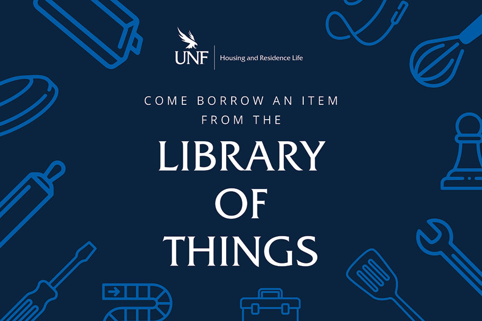 come borrow an item from the library of things with various items